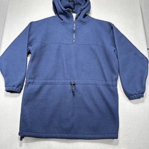 Vintage Malden Polar Fleece Blue Zip Made In USA Front Fleece Jacket Men's - S